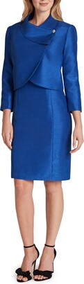 sheath dress & cropped jacket tahari
