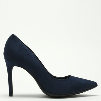 navy blue suede court shoes uk