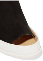Thumbnail for your product : MM6 MAISON MARGIELA Suede And Leather Sandals