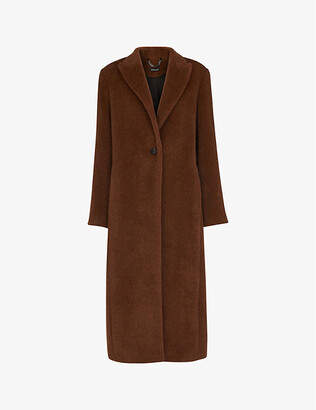 Whistles Emma tailored alpaca and wool-blend coat
