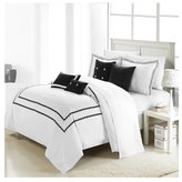 Thumbnail for your product : Mandalay Chic Home Black Queen 11 Piece Embroidered Bed In A Bag Set With Sheet Set