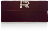 Thumbnail for your product : Rochas Crystal-Embellished Velvet Clutch