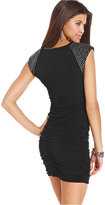 Thumbnail for your product : Ruby Rox Juniors' Studded Ruched Dress