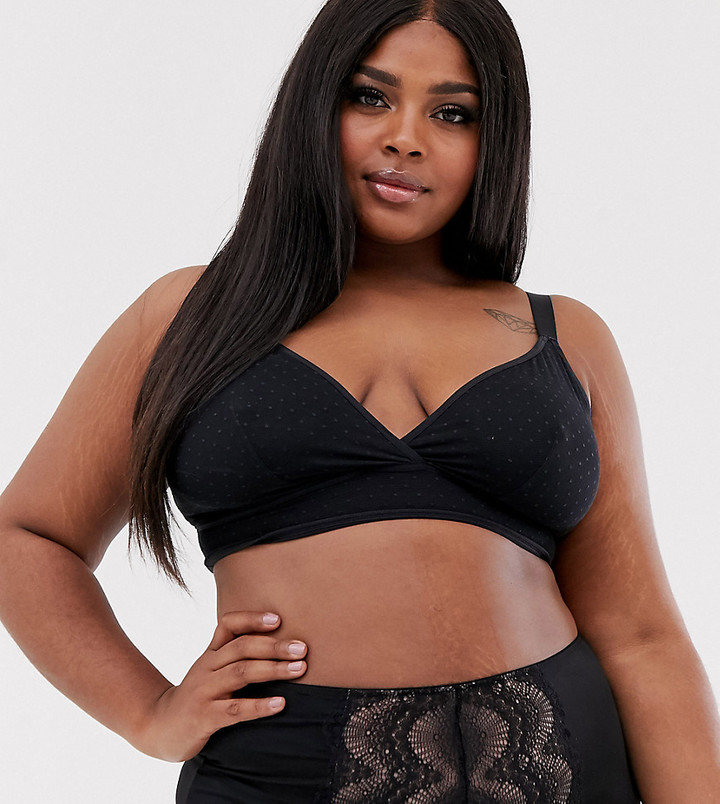 City Chic Adore push up bra B - E cup in black - ShopStyle