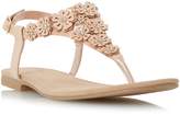 Thumbnail for your product : Head Over Heels LOLINA - Flower Detail Toe Post Sandal