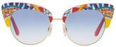 Thumbnail for your product : Dolce & Gabbana Printed Cat Eye Sunglasses