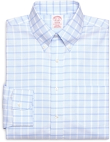 Thumbnail for your product : Brooks Brothers Non-Iron Traditional Fit BrooksCool® Large Windowpane Dress Shirt