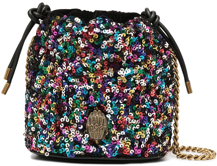 Kurt Geiger Sequin Embellished Bucket Bag ShopStyle