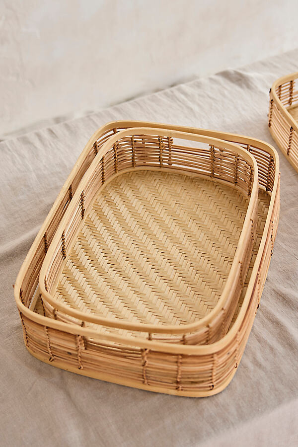 Woven Bamboo Trays