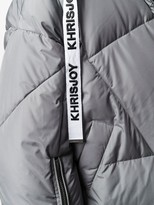 Thumbnail for your product : KHRISJOY Logo Drawstring Feather Down Jacket