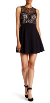 Thumbnail for your product : Trixxi Lace Knit Sleeveless Skater Dress