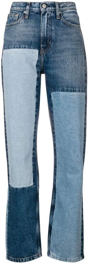 calvin klein patchwork jeans