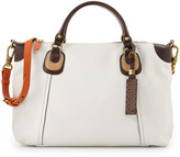 Thumbnail for your product : Oryany Maria Colorblock Leather Satchel Bag, White Multi