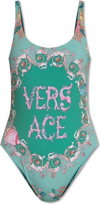 Versace Pattern-Printed One Piece Swimsuit