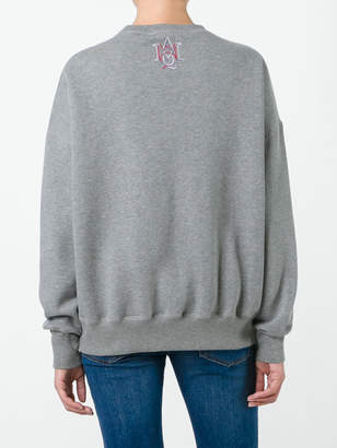 Alexander McQueen floral embroidered sweatshirt