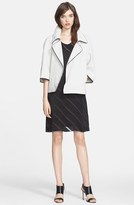 Thumbnail for your product : L'Agence Piped Trim Linen Capelet