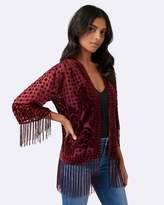 Thumbnail for your product : Forever New Tania Burnout Tassel Kimono