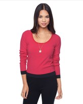 Thumbnail for your product : Juicy Couture Cropped Stripe Scoop Neck Top