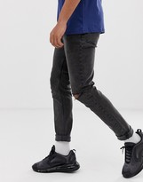 Thumbnail for your product : Cheap Monday sonic slim fit jeans in slash black