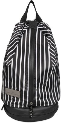adidas by Stella McCartney Studio Striped Twill Backpack