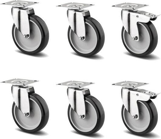 Squarely Copenhagen Wheels for GrowLARGE Set of 6 in Grey