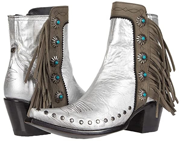 silver cowboy boots womens