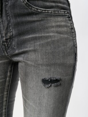 Saint Laurent faded skinny jeans
