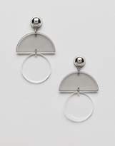 Thumbnail for your product : ASOS Sleek Resin Shape Drop Earrings