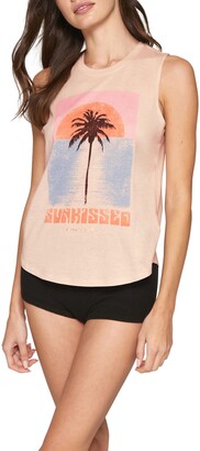 Spiritual Gangster Sunkissed Graphic Muscle Tank