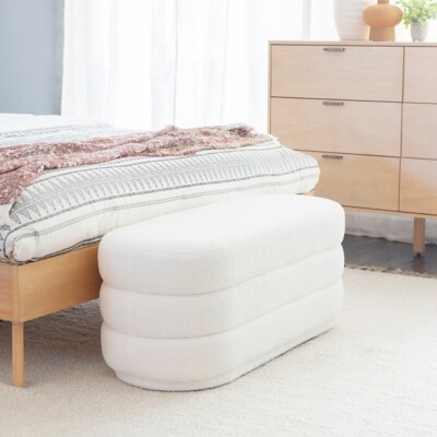 Linon Kirk Oblong Ottoman