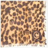Thumbnail for your product : Alexander McQueen Leopard Skull Pashmina