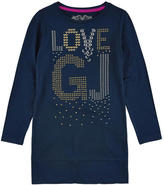 Thumbnail for your product : GUESS Viscose jersey dress with gold and silver patches