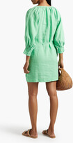 Thumbnail for your product : Joie Landra gathered belted linen mini dress