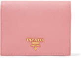 Thumbnail for your product : Prada Textured-leather Wallet - Baby pink