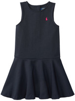 Thumbnail for your product : Polo Ralph Lauren Kids Ponte Short Sleeve Pleated Dress (Toddler)