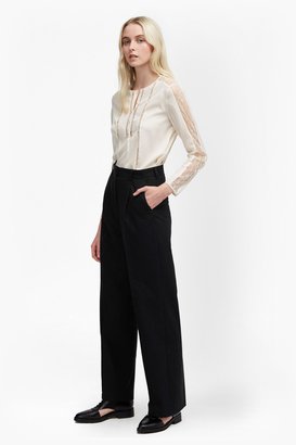 French Connection Winter Flannel Wide Leg Trousers