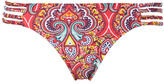 Thumbnail for your product : Forever 21 Paisley Strappy Bikini Bottom