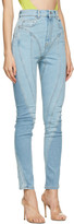 Thumbnail for your product : Thierry Mugler Blue Spiral Jeans