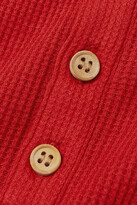Thumbnail for your product : Eberjey Cozy Waffle Tencel Modal And Cotton-blend Pajama Set - Red
