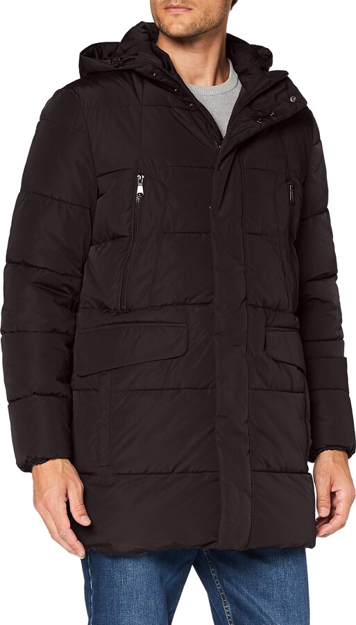 Mens Clothing Jackets Down and padded jackets Geox M Wilmer Men Parka in Black for Men 