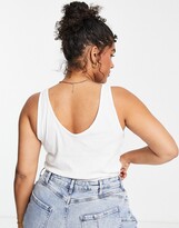 Thumbnail for your product : Simply Be 2 pack multiwear tank top in black and white