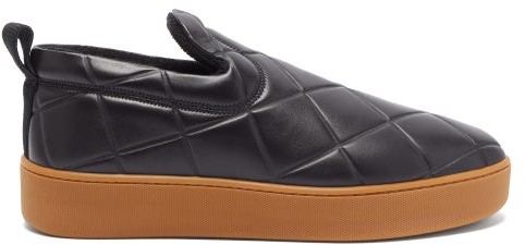 mens slip on leather trainers