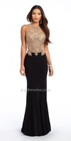 Thumbnail for your product : Camille La Vie Beaded Illusion Jersey Evening Dress
