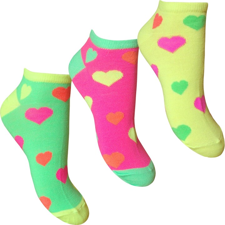 neon trainer socks