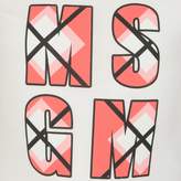Thumbnail for your product : MSGM MSGMGirls Ivory Argyle Logo Jersey Top