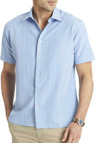 Thumbnail for your product : Van Heusen Short-Sleeve Solid Engineered-Panel Sport Shirt