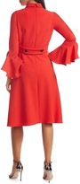 Thumbnail for your product : Teri Jon by Rickie Freeman Ruffle-Sleeve Cocktail Dress