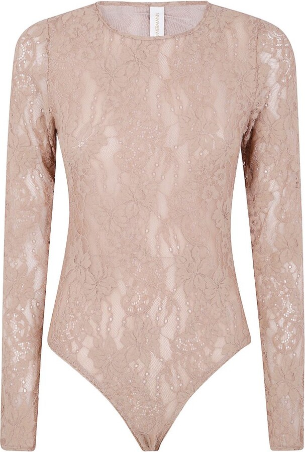 Zimmermann Long-Sleeved Laced Bodysuit
