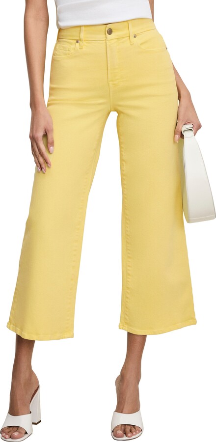 Good American Good Waist Crop Palazzo Jeans