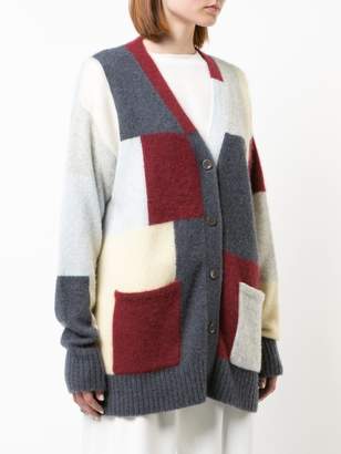 Adam Lippes colour-block fitted cardigan